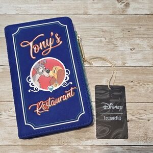 Disney Loungefly Blue Lady and the Tramp Wallet